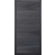 Dřevěné dveře s vodorovnými panely a rámem