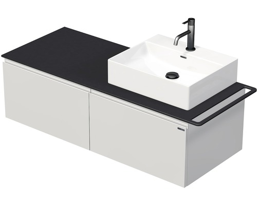 Koupelnová skříňka s umyvadlem na desku Intedoor TARA 128 cm TA 120P 2Z KDP
