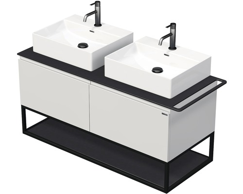 Koupelnová skříňka s dvojumyvadlem na desku Intedoor TARA 128 cm TA OALU 120D 2Z KDP