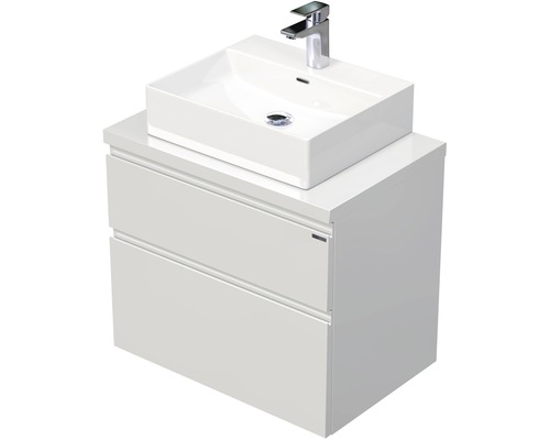 Koupelnová skříňka s umyvadlem na desku Intedoor LETTY 70 cm LE DESK 70 2Z Skříňka pod umyvadlo s umyvadlem na desku a baterií
