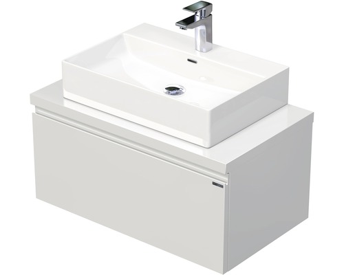 Koupelnová skříňka s umyvadlem na desku Intedoor LETTY 80 cm LE DESK 80 1Z Umyvadlo se skříňkou a vodovodní baterií