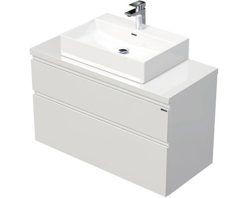 Koupelnová skříňka s umyvadlem na desku Intedoor LETTY 100 cm LE DESK 100 2Z