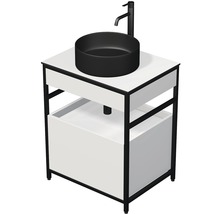 Umyvadlová skříňka s umyvadlem na desku a vodovodní baterií