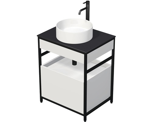 Koupelnová skříňka s umyvadlem na desku Intedoor KRIOS 60 cm KR DESK 60 1Z B A3416 Koupelnová skříňka s umyvadlem na desku Intedoor KRIOS 60 cm KR DESK 60 1Z B A3416