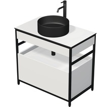 Umyvadlová skříňka s umyvadlem na desku a vodovodní baterií