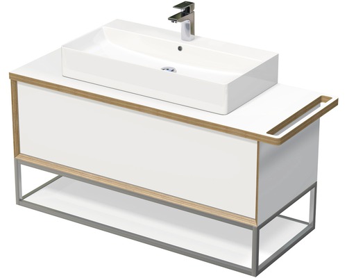 Koupelnová skříňka s umyvadlem na desku Intedoor MULTI 128 cm OXO MULTI OALU 120 1Z KDP Koupelnová skříňka s umyvadlem na desku Intedoor MULTI 128 cm OXO MULTI OALU 120 1Z KDP