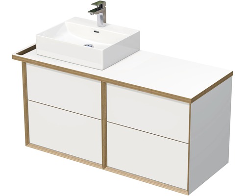 Koupelnová skříňka s umyvadlem na desku Intedoor MULTI 128 cm OXO MULTI 120L 4Z KDL Koupelnová skříňka s umyvadlem na desku Intedoor MULTI 128 cm OXO MULTI 120L 4Z KDL