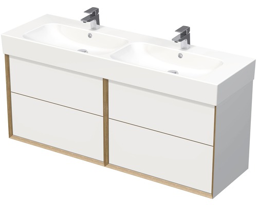 Koupelnová skříňka s dvojumyvadlem Intedoor MULTI 120 cm OXO MULTI 120D 4Z Skříňka pod umyvadlo se dvěma umyvadly a čtyřmi zásuvkami