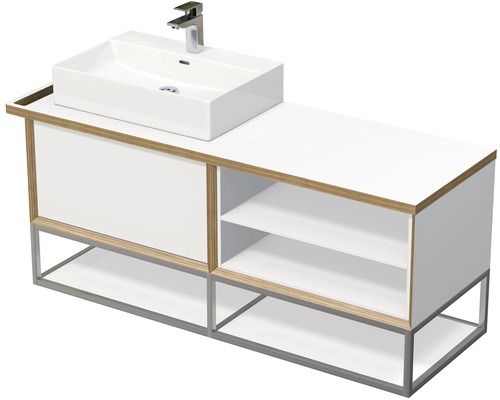 Koupelnová skříňka s umyvadlem na desku Intedoor MULTI 148 cm OXO MULTI OALU 140L 70 1Z KDL Koupelnová skříňka s umyvadlem na desku Intedoor MULTI 148 cm OXO MULTI OALU 140L 70 1Z KDL