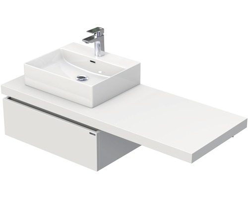 Koupelnová skříňka s umyvadlem na desku Intedoor DESK 130,5 cm DE 54 130 L STORM 1Z