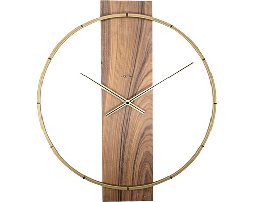 Nástěnné hodiny NeXtime Carl dřevo 58,5 x 50,5 cm
