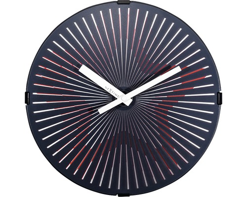 Nástěnné hodiny NeXtime Motion Star červené Ø 30 cm