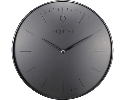 Nástěnné hodiny NeXtime Glamour černé Ø 40 cm
