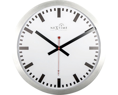 Nástěnné hodiny NeXtime Station Stripe Index Radiocontrolled Ø 35 cm