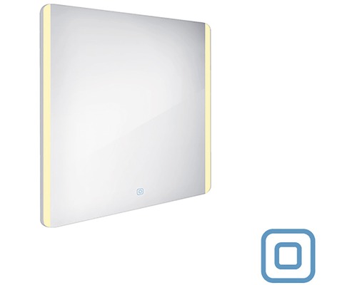 Čtvercové zrcadlo s LED osvětlením