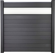 Plastový plotový dílec se světelným pásem