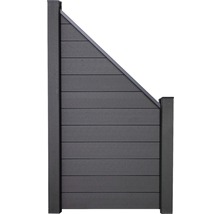 Plastový plot s rovnou horní hranou do zahrady