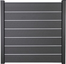 Plotový díl s vodorovnými lamelami pro venkovní použití