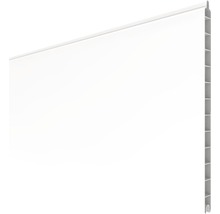 Bílé plastové panely s perodrážkou