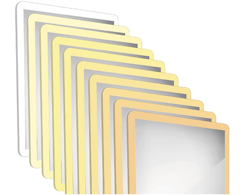 Řada obrazových rámů různých velikostí