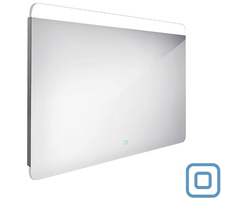 Obdélníkové koupelnové zrcadlo s integrovaným osvětlením