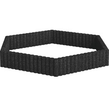 Plastový obrubník záhonu, čtvercový