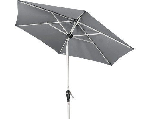 Obdélníkový slunečník s ocelovým rámem a klikovým mechanismem