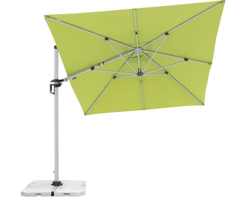 Obdélníkový slunečník s boční nohou a stojanem