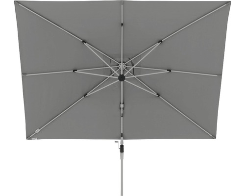 Obdélníkový slunečník s lamelami a klikovým mechanismem