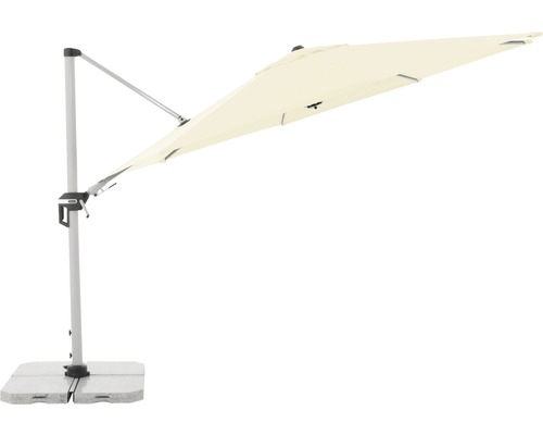 Výkyvný slunečník s betonovou základnou do zahrady