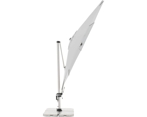 Zahradní slunečník s boční nohou a základnou