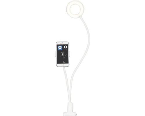 LED stolní lampa Top Light Neck B 5W 500lm 3000-4500-6500K bílá s držákem na mobil