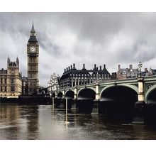 Pohled na Big Ben a Westminsterský most v Londýně