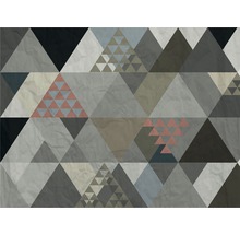 Tapeta s geometrickým trojúhelníkovým vzorem