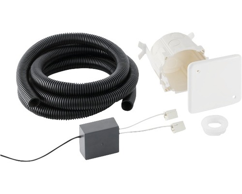 Geberit základní instalační sada pro HY-Tronic WC řídicí jednotku 115.861.00.1 Instalační sada s ohebnou vlnitou trubkou, krabicí pro přístroje, spojovací krabicí a příslušenstvím