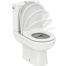 Ideal STANDARD kombinované WC bez splachovacího kruhu Exacto bílé se splachovací nádržkou a WC sedátkem bílé R006901-thumb-1