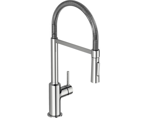 Dřezová baterie s flexibilním ramenem Ideal Standard Ceralook chrom BC302AA Kuchyňská baterie se spirálovou pružinou a výsuvnou sprchou