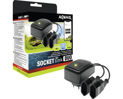 Aquael Socket Link Duo s obalem, dálkově ovládaný akvarijní ovladač