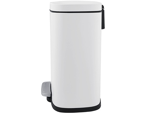 Bílý pedálový koš do interiéru