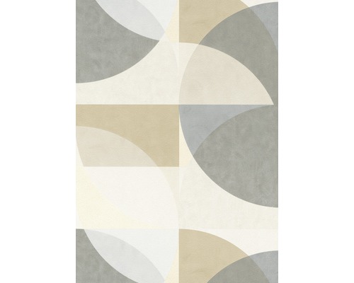 Vliesová tapeta 10150-02 ELLE Decoration Grafická béžová 0,53 x 10,05 m Tapeta s geometrickými tvary a grafickým vzorem