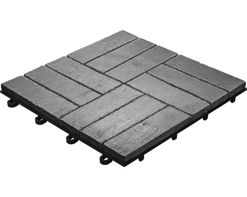 Teracová dlaždice se vzhledem břidlice a zaklikávacím systémem