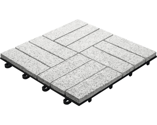 Teracová dlaždice imitace kamene s plastovou spodní konstrukcí