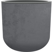 Šedý plastový květináč