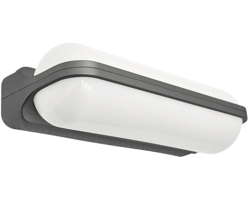 LED venkovní nástěnné svítidlo LUXERA Mory IP65 24 W 1800 lm 4000 K antracit Venkovní nástěnné svítidlo