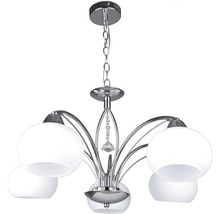 Lustr LUXERA ARAGONA 5xE27 60 W stříbrný