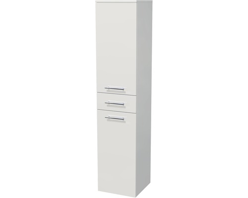 Koupelnová skříňka vysoká Intedoor LANDAU IDEAL 162/35, 1 zásuvka, 2 dveře, levá, koš