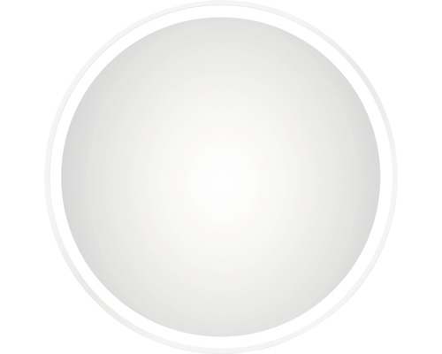 Kulaté LED zrcadlo do koupelny s osvětlením DSK White Circular Ø 60 cm Kruhová plocha pro umístění produktu