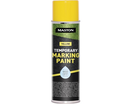 Křídová barva Maston Temporary Marking Sprej žlutý 500 ml Maston dočasná značkovací barva žlutá ve spreji