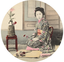 Fototapeta vliesová Japonská gejša 95 cm