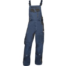 Pracovní kalhoty s laclem VISION 03 tmavě modré velikost 50-thumb-0